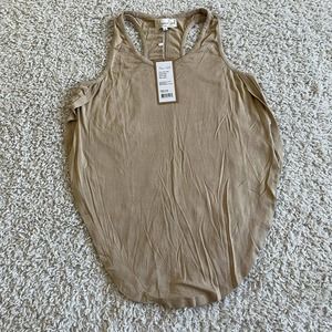 Niyama Sol Split Tank Size XL Casual Yoga Top Sleeveless Sand